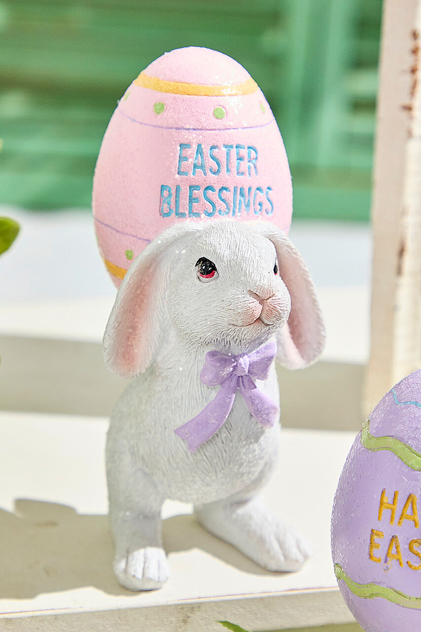 6" Easter Bunny with Egg