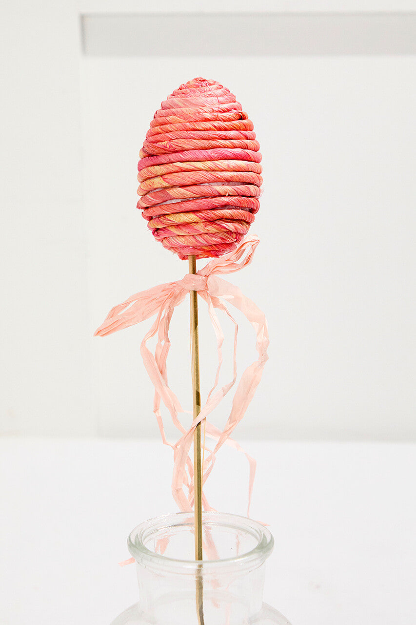16" Colorful Egg Spray – Vibrant Spring Easter Decorative Stem