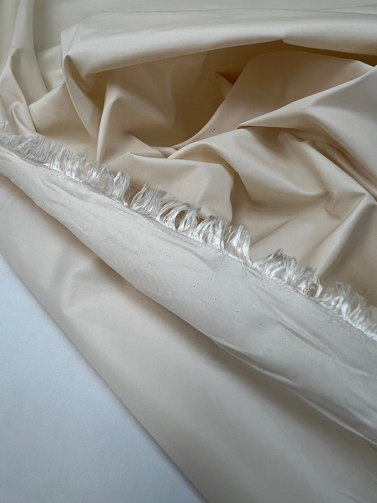 Beige Polyester Sateen