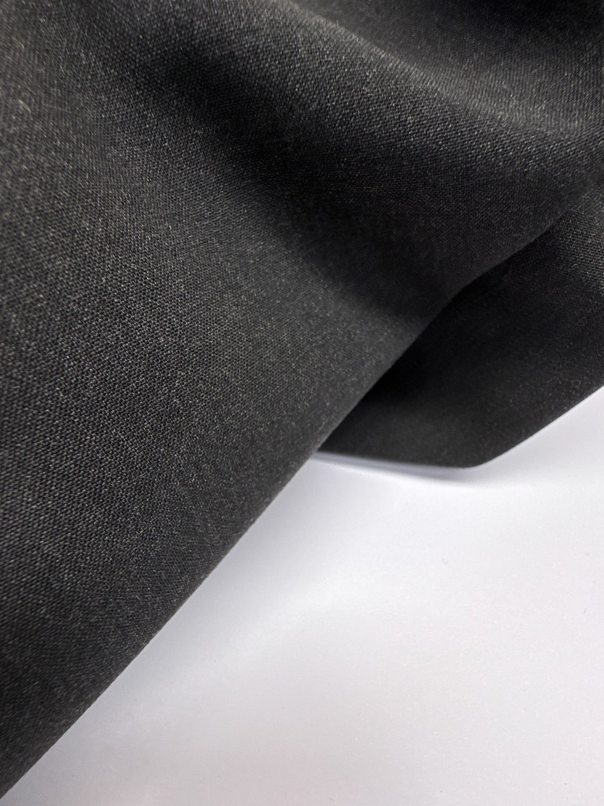 Wool Fused Fabric Black