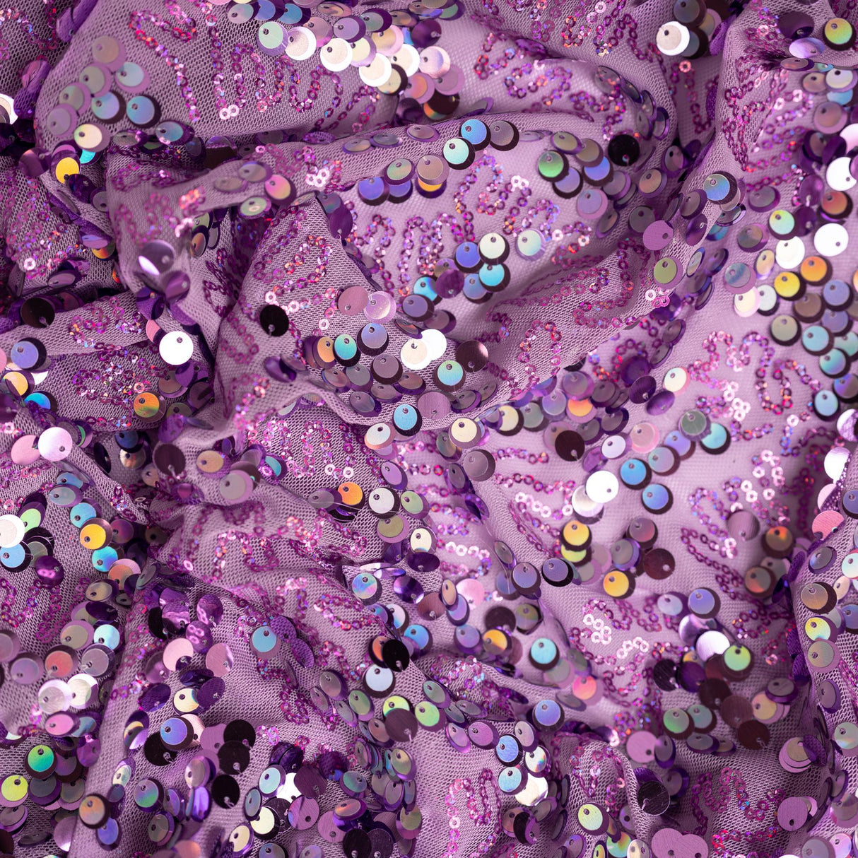 Stretch Mesh Sequin Fabric