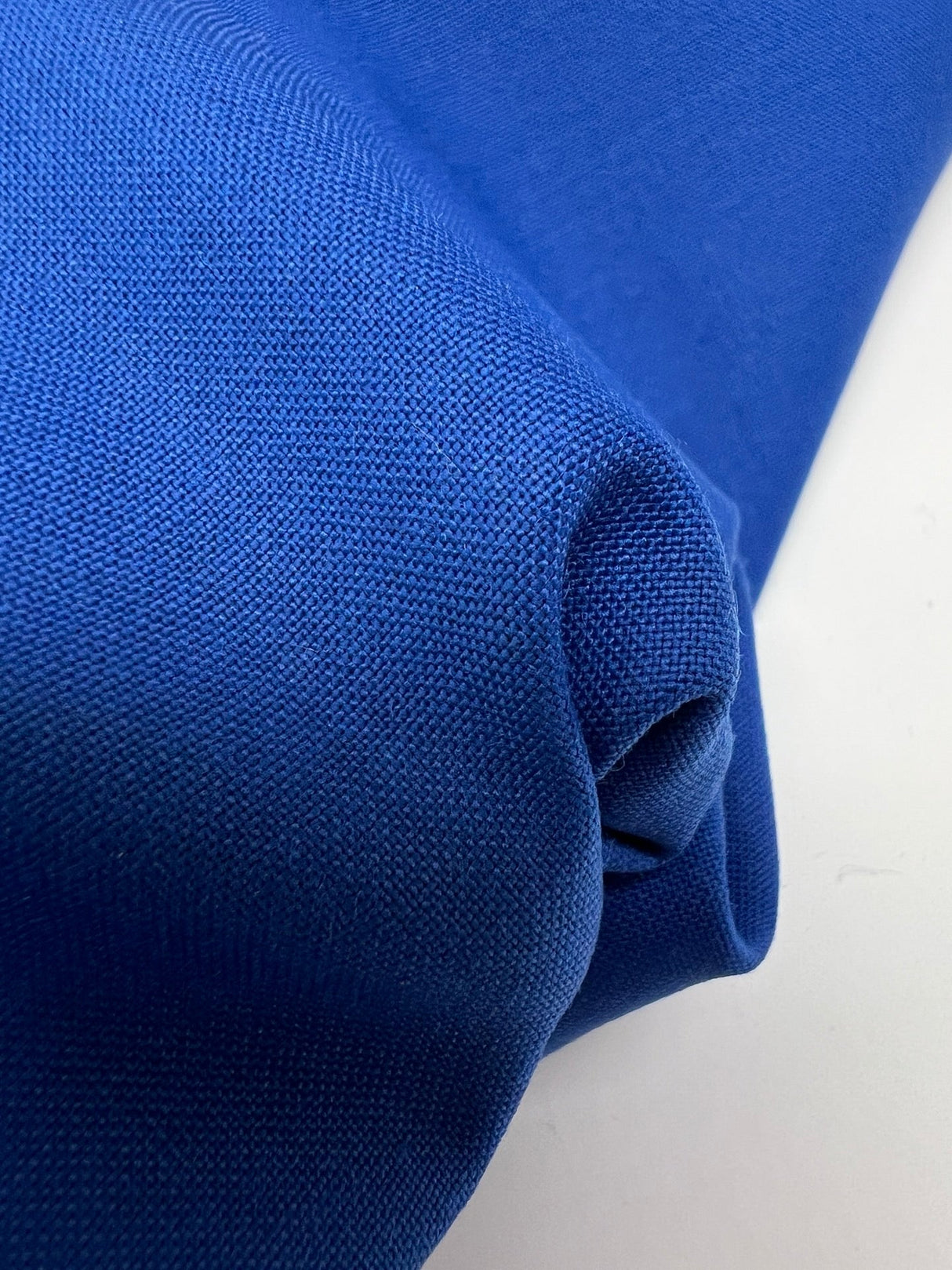 Blue Wool Blend Fabric
