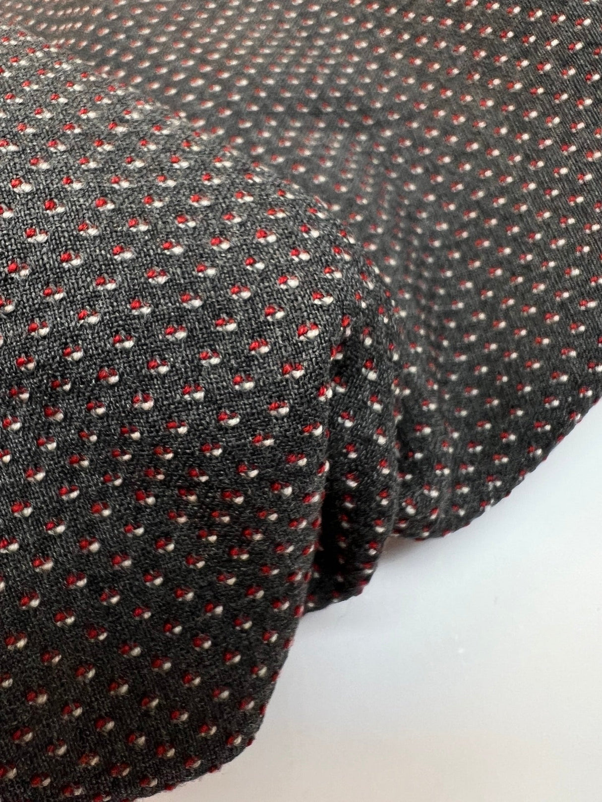 Wool Stretch Polka Dot Fabric