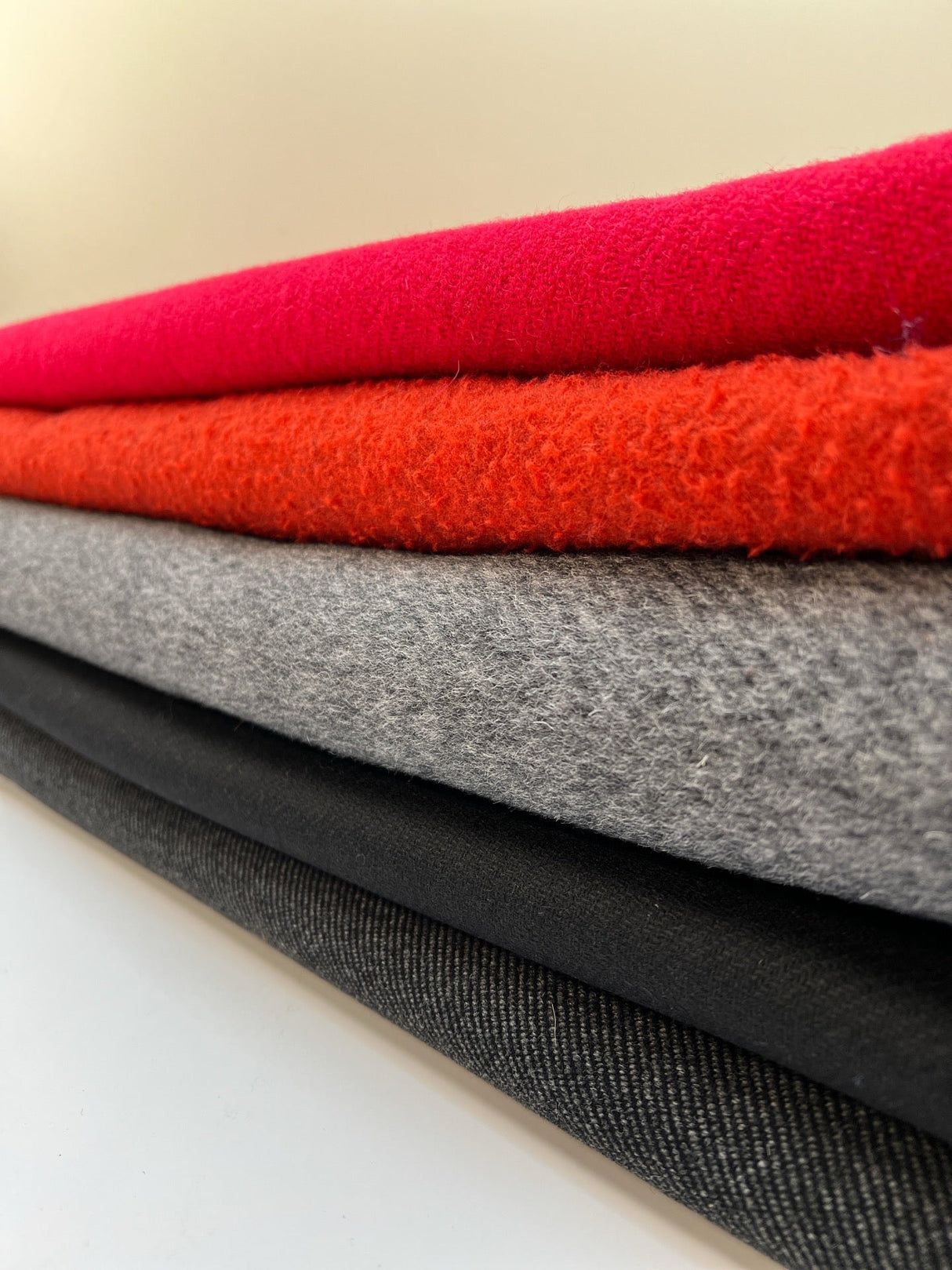 Italian Red Shades Wool Tweed