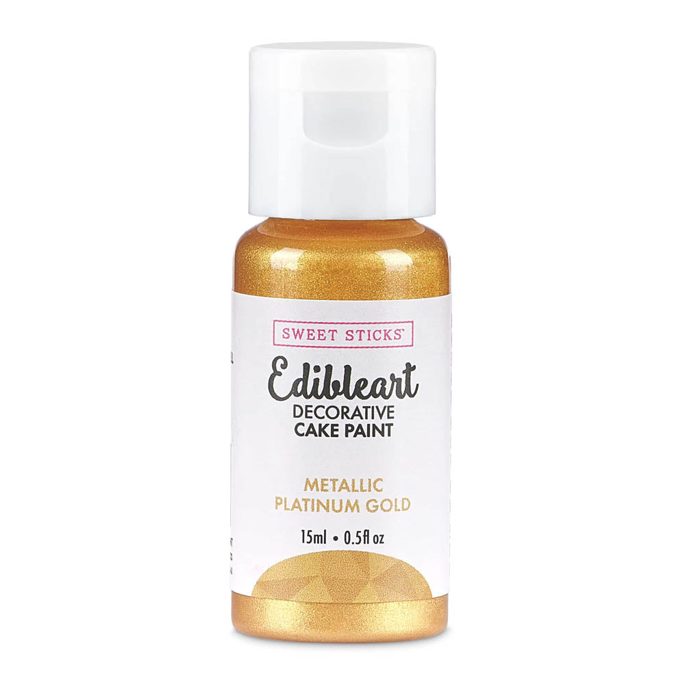 Edible Art Metallic Platinum Gold Edible Food Paint, 15ml
