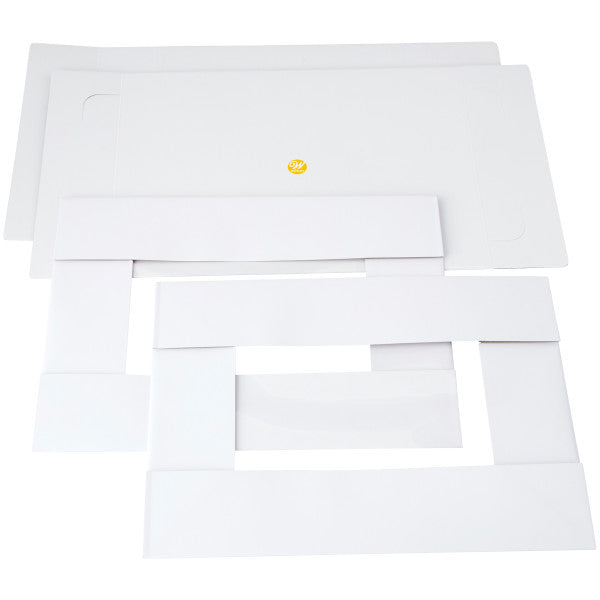 Wilton 19 x 14-Inch White Cake Boxes with Windows, 2-Count