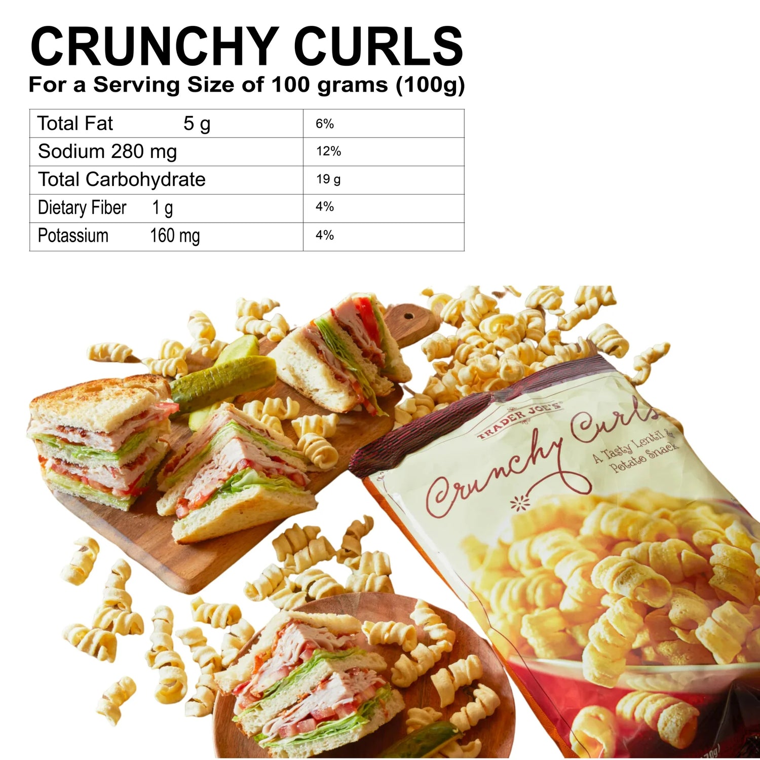 Trader Joes Crunchy Curls 6 Oz