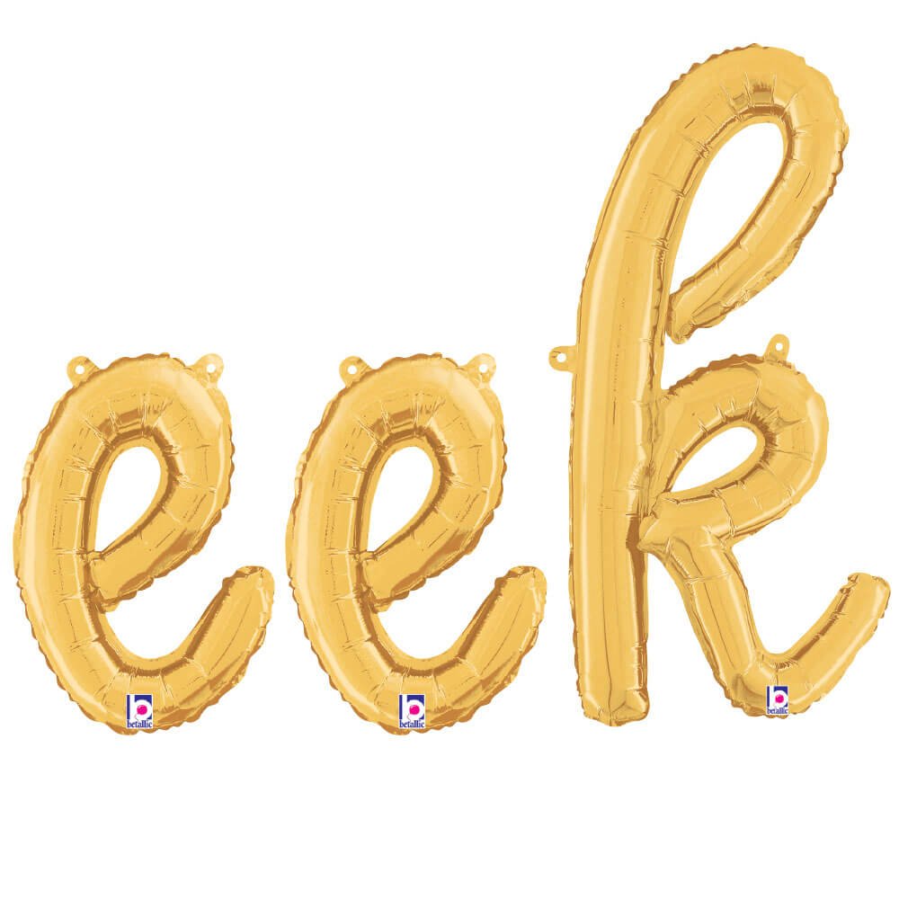 Foil Balloon EEK Script Letters Kit