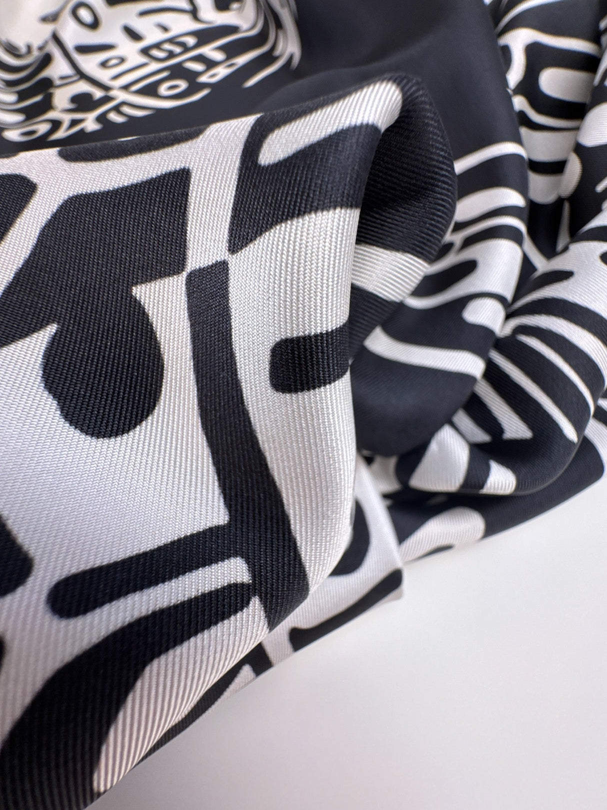 Silk Twill Printed Fabric