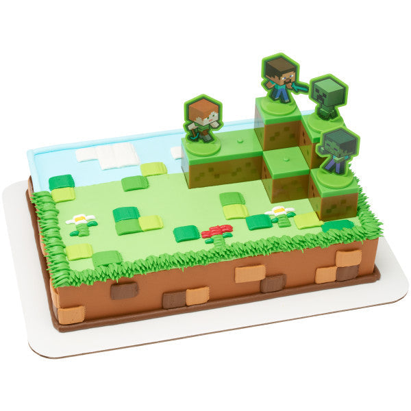 Minecraft Mobs Beware! Cake Decorating Kit Topper Set