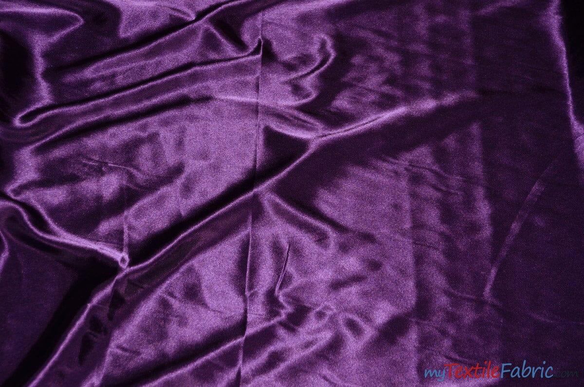 Silky Soft Medium Satin Polyester Fabric - Solid, 58/60" Width (70 Yard Bolt)