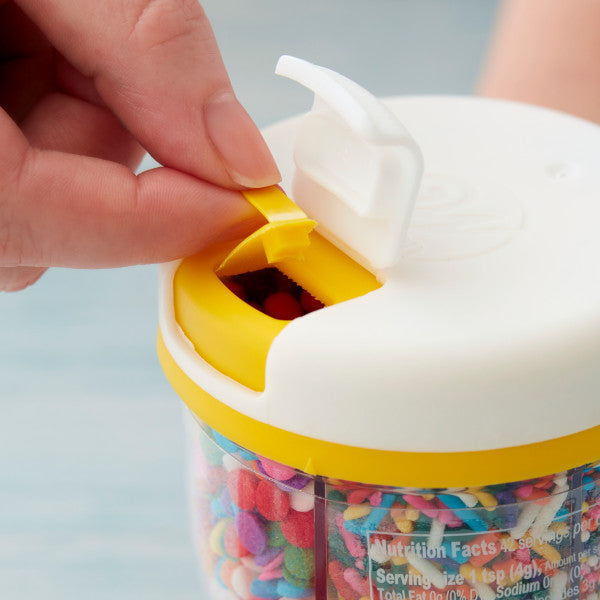 Wilton 6-Cell Rainbow Sprinkles Mix with Turning Lid, 5.92 oz.