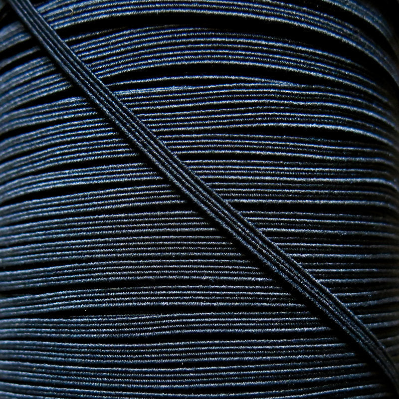 Braided Elastic Trim 1/8" Wide Black
