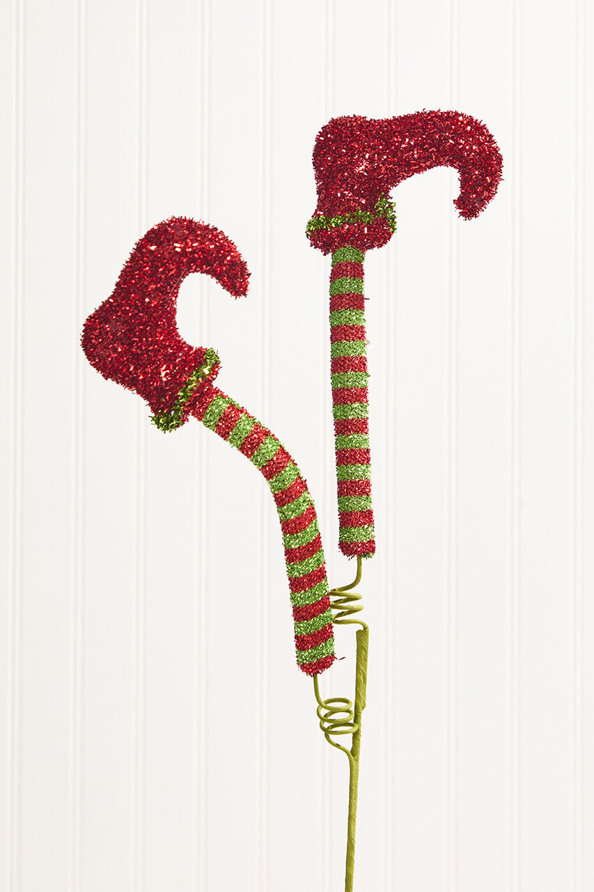 28 Inch Elf Legs Boots Spray – Whimsical Holiday Fun for Festive Christmas Décor