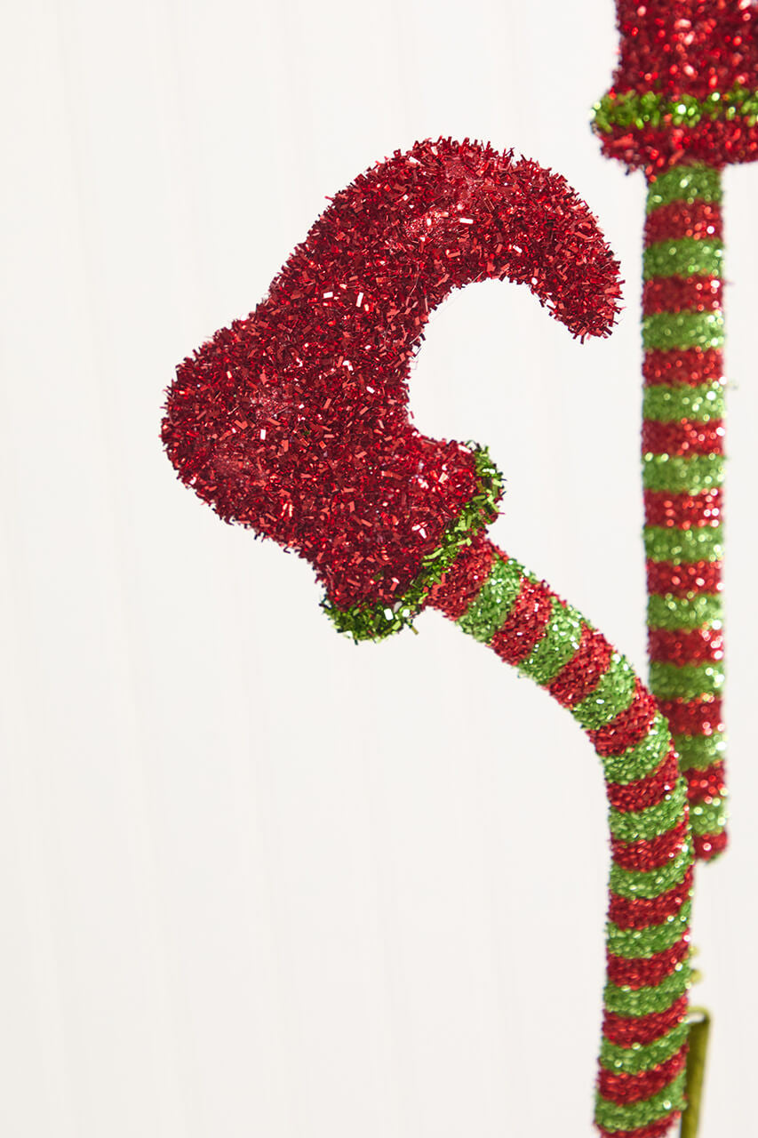 28 Inch Elf Legs Boots Spray – Whimsical Holiday Fun for Festive Christmas Décor