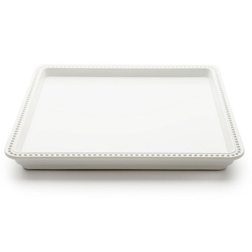 Elite Global Solutions M1010SQ Venetian Display White 10" Square Melamine Tray - Case of 6