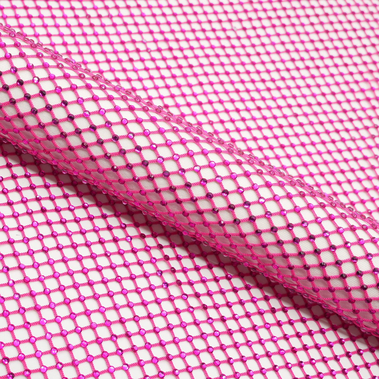 Diamond Fishnet Rhinestone Mesh