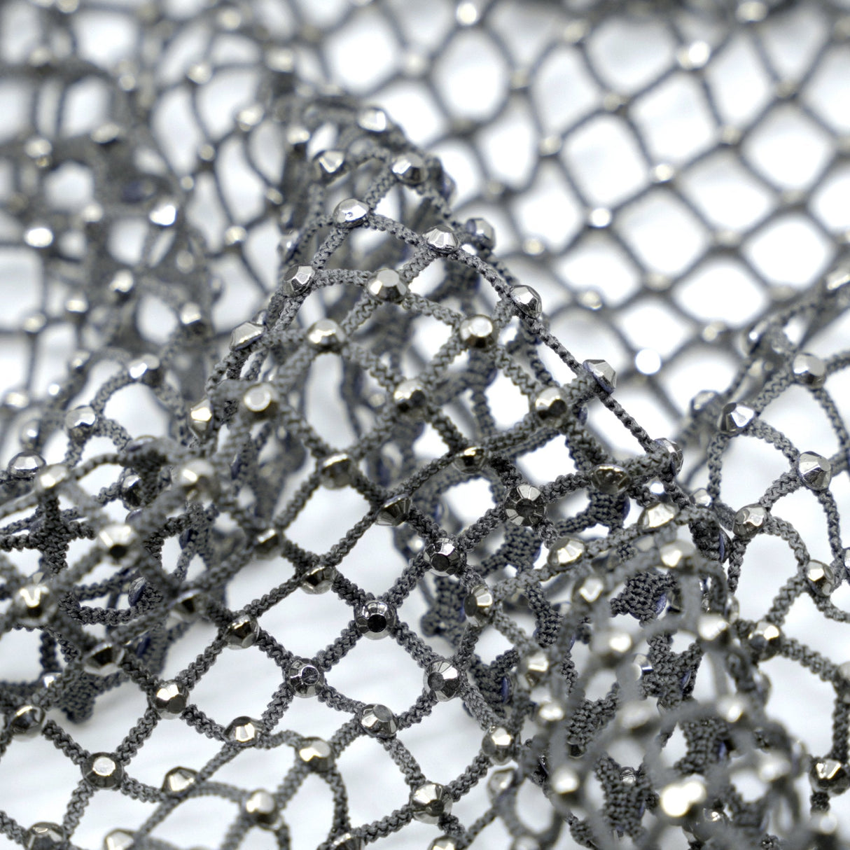 Diamond Fishnet Rhinestone Mesh