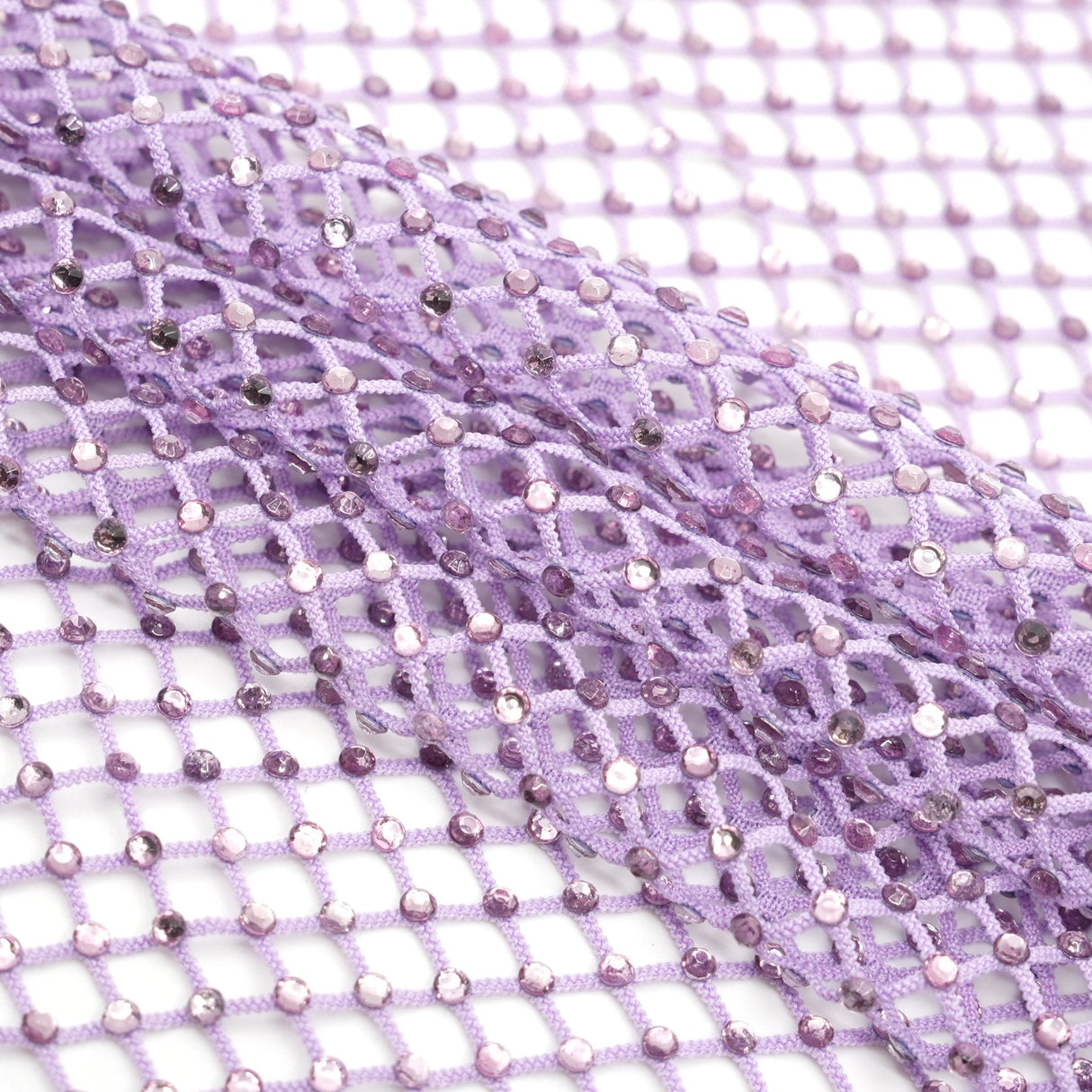 Diamond Fishnet Rhinestone Mesh