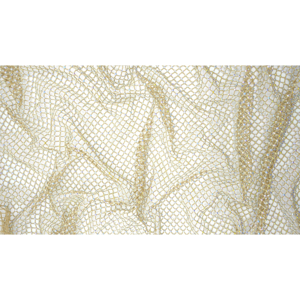 Diamond Fishnet Rhinestone Mesh