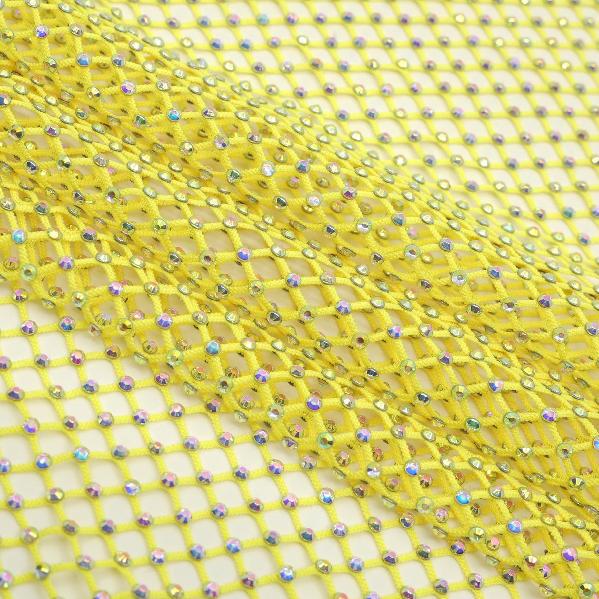 Diamond Fishnet Rhinestone Mesh