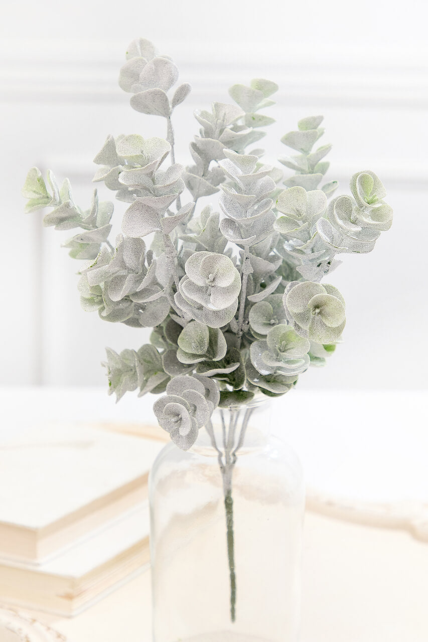 16" Frosted Eucalyptus Bush