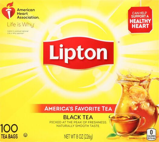 Lipton Black Tea, Tea Bags - 100 Tea Bags
