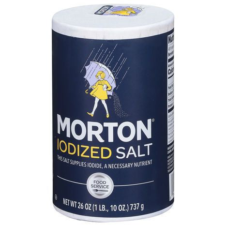 Morton Salt, Iodized - 26 Ounces