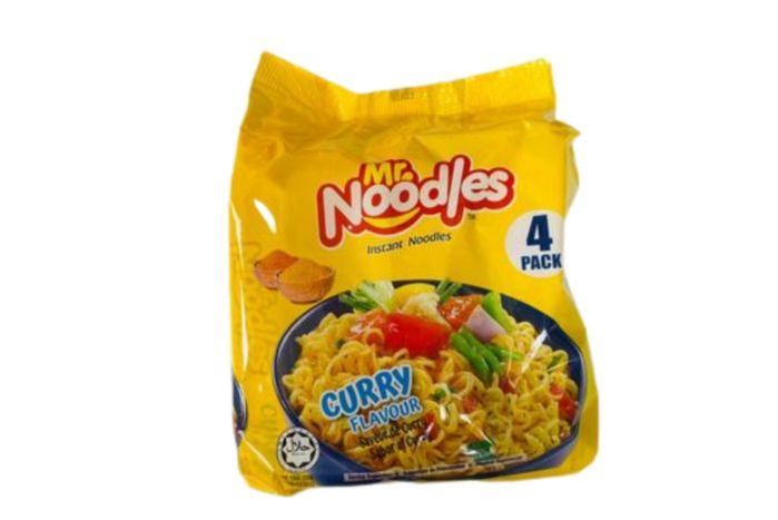 Mr Noodles Pack 4 Curry flavor