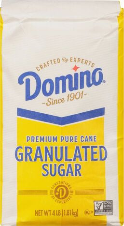 Domino Sugar, Granulated, Premium Pure Cane - 4 Pounds
