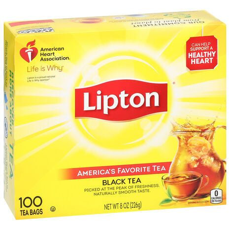 Lipton Black Tea, Tea Bags - 100 Tea Bags