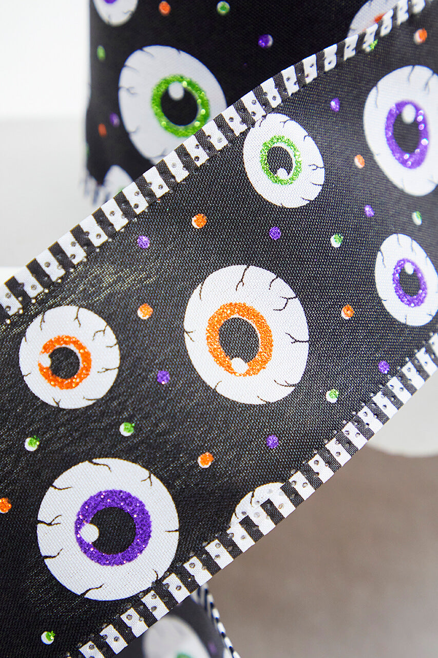 2.5" x 10 Yards Eyeball Ribbon