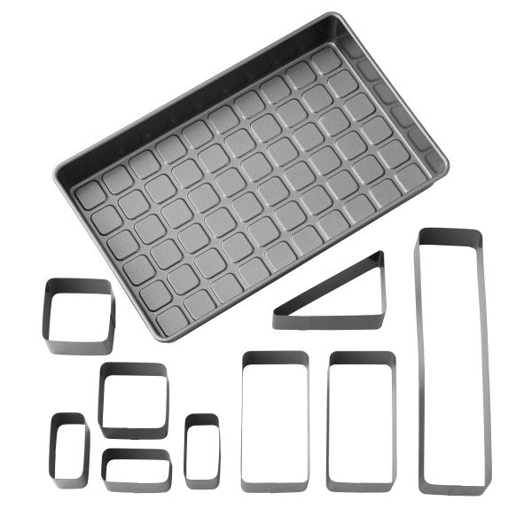 Wilton Numbers and Letters Cake Pan plus shapes, 10-Piece Alphabet