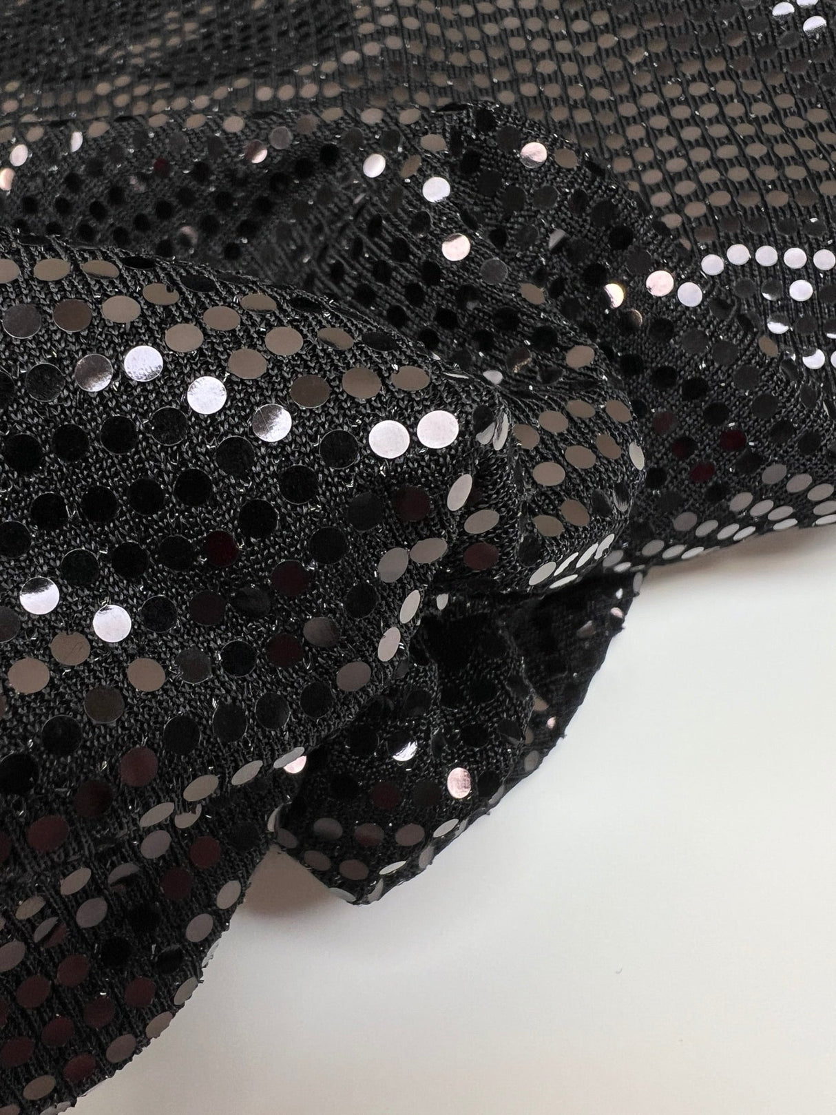 Black Lurex Knitted Fabric