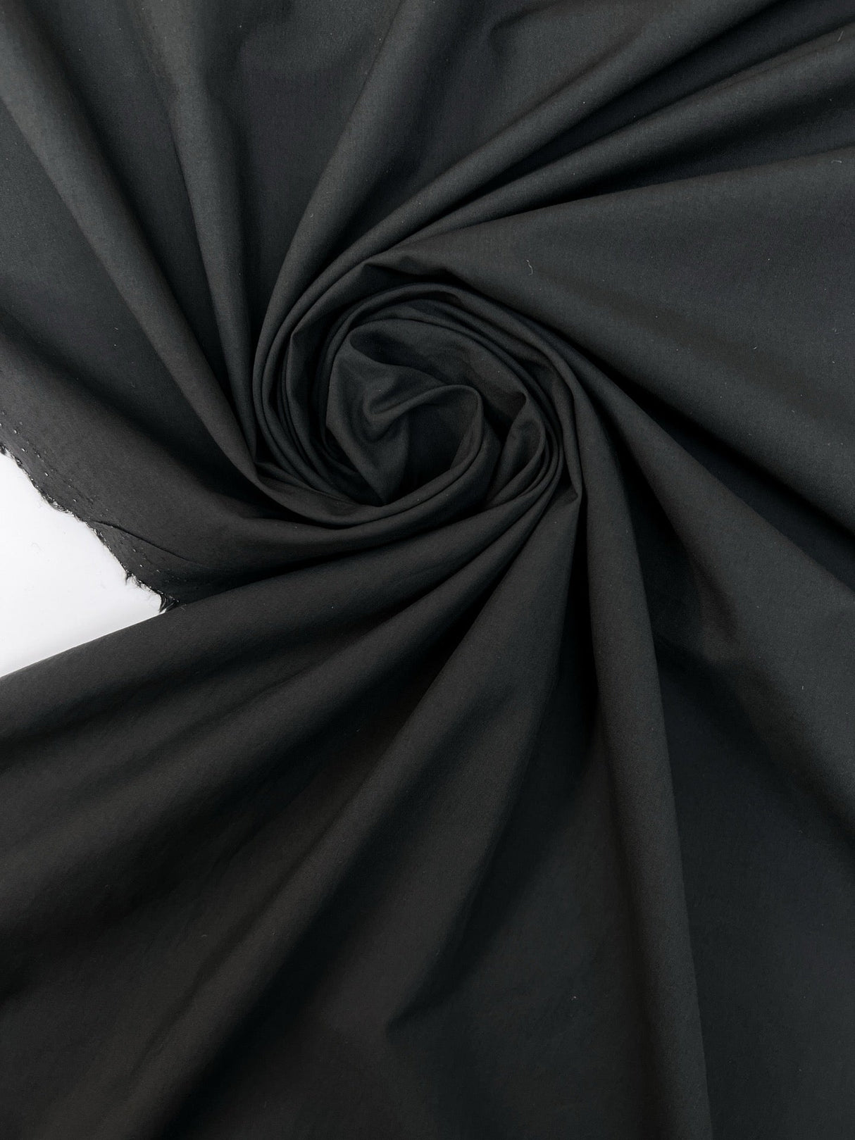 Black Cotton Plain Weave Fabric