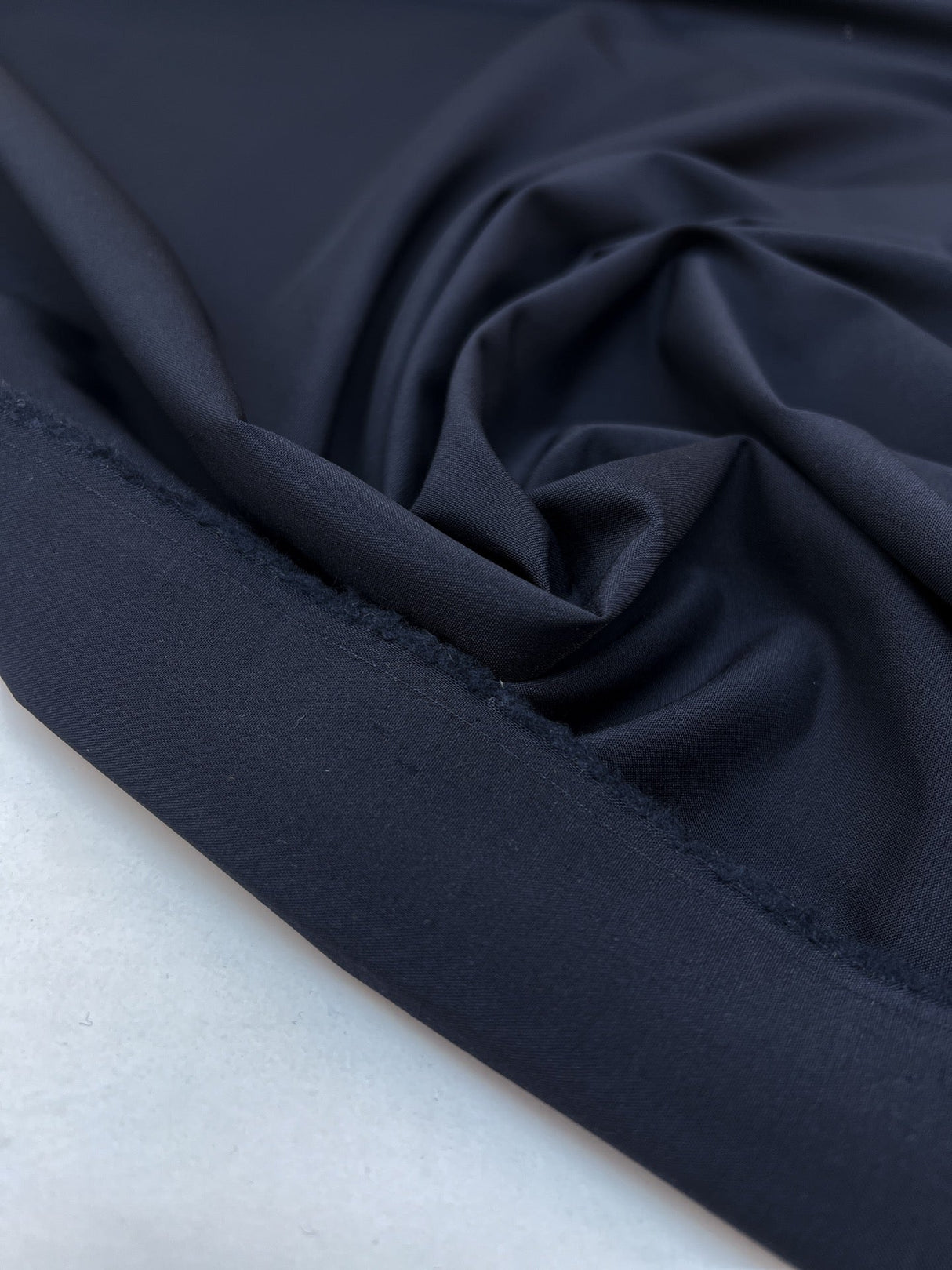 Blue Wool Nylon Elastane Woven