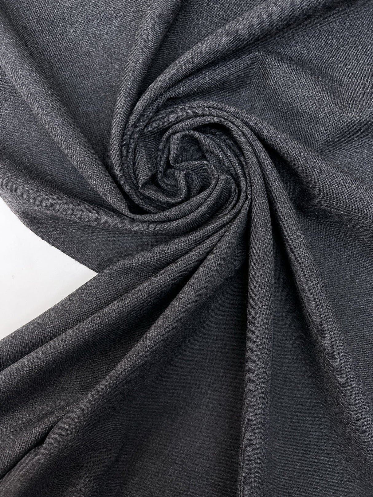 Wool Fabric Melange Gray