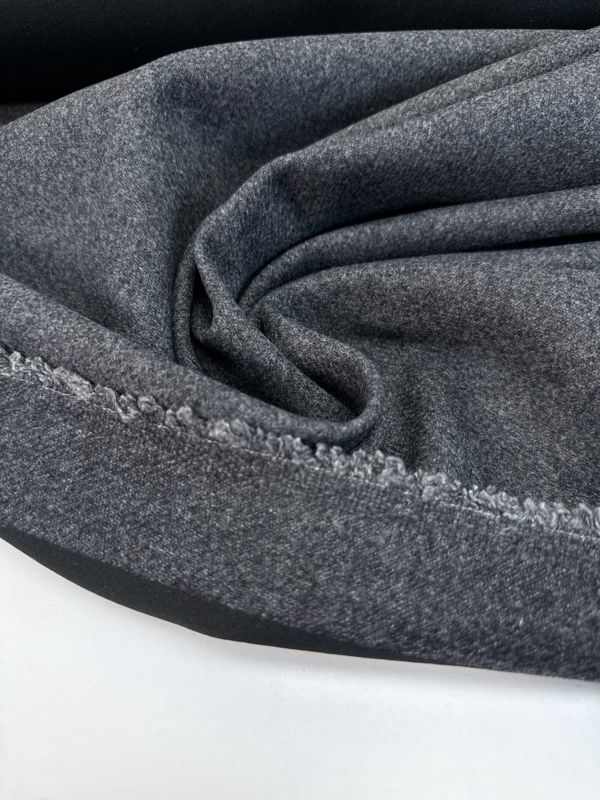 Wool Polyamide Tweed Gray