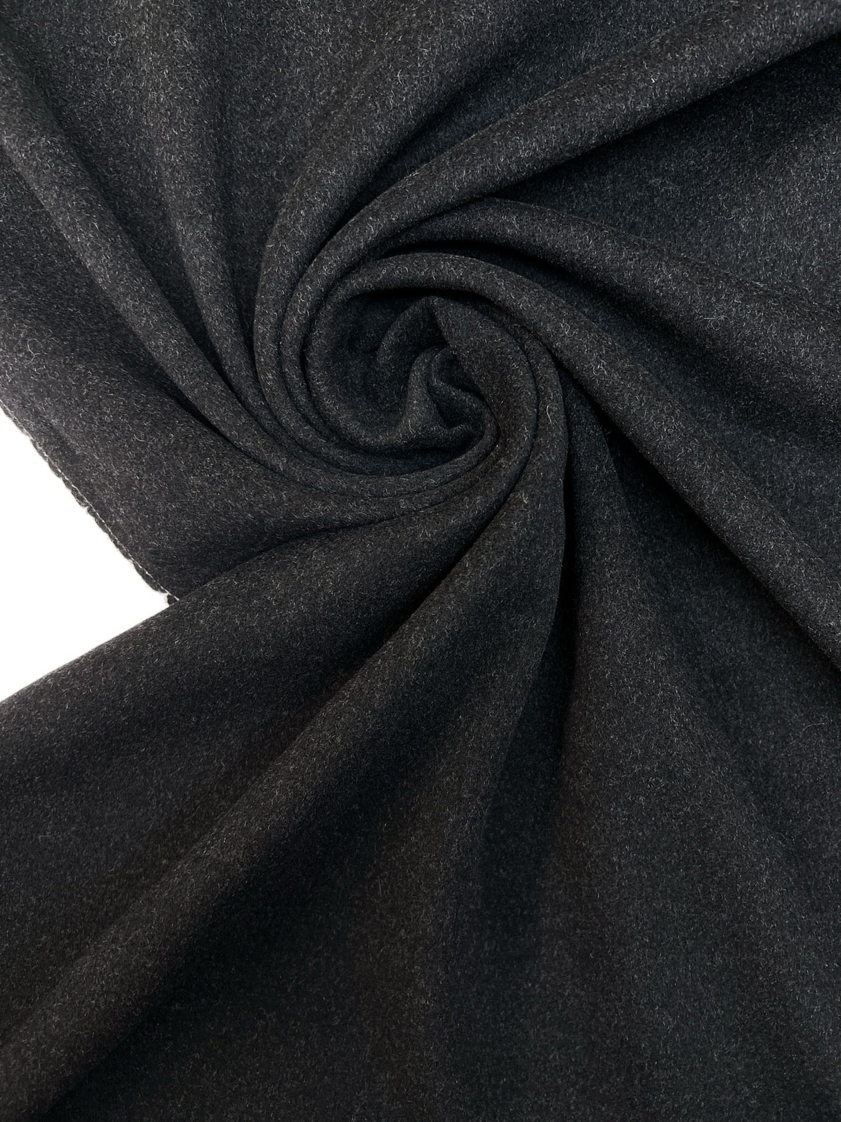 Wool Tweed Melange Gray Black