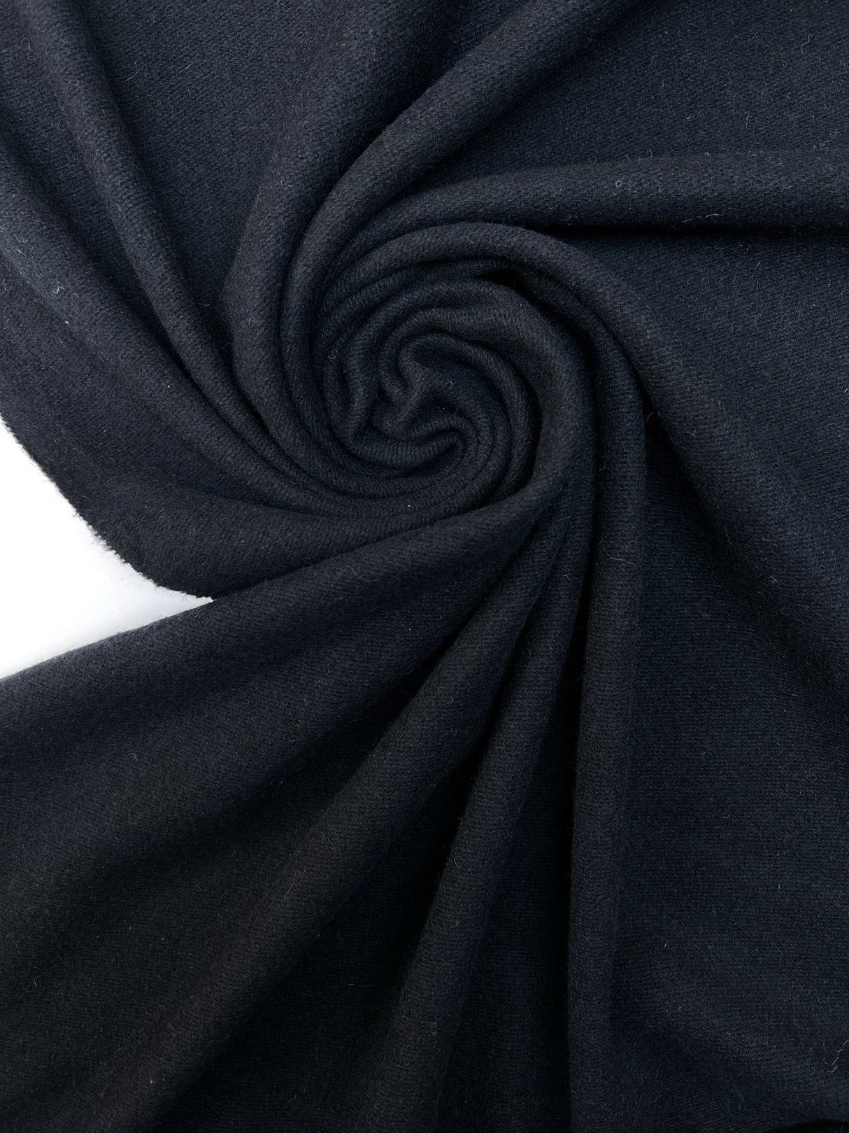 Wool Tweed Fabric Blue Black