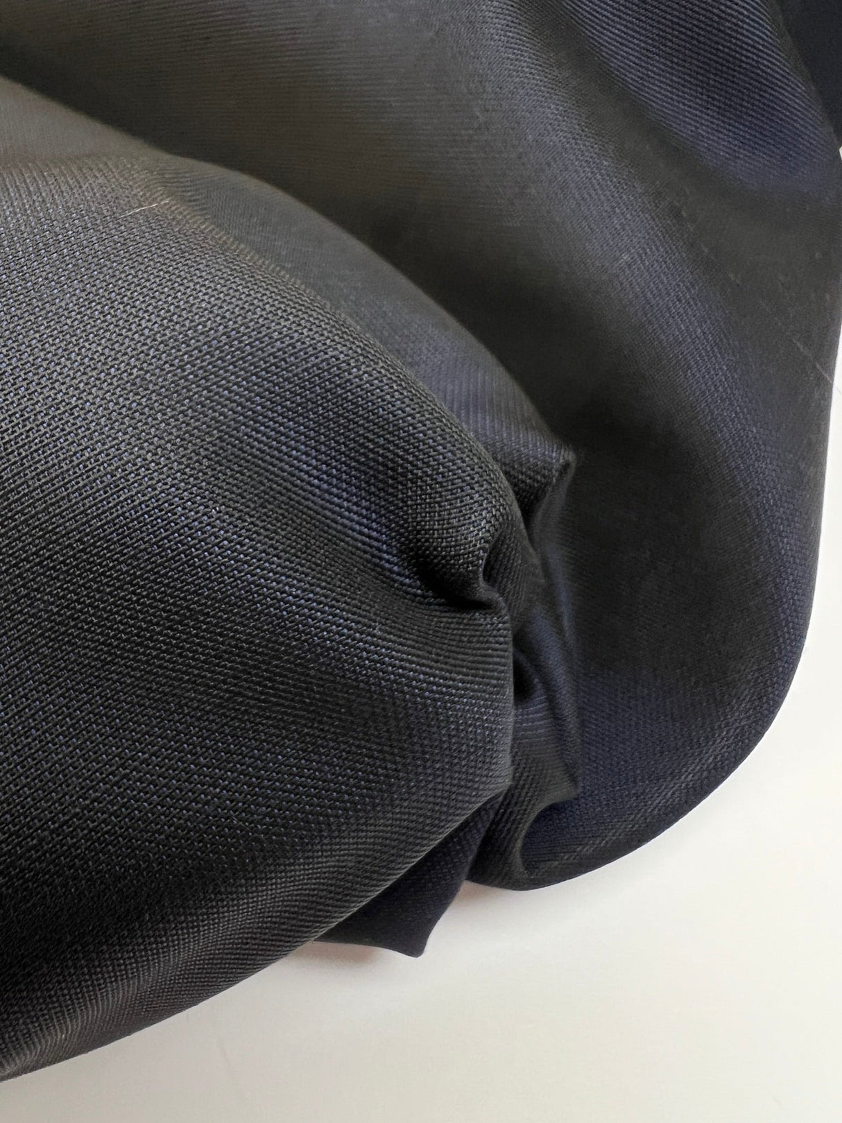 Wool Jacquard Changeant Fabric Blue Black