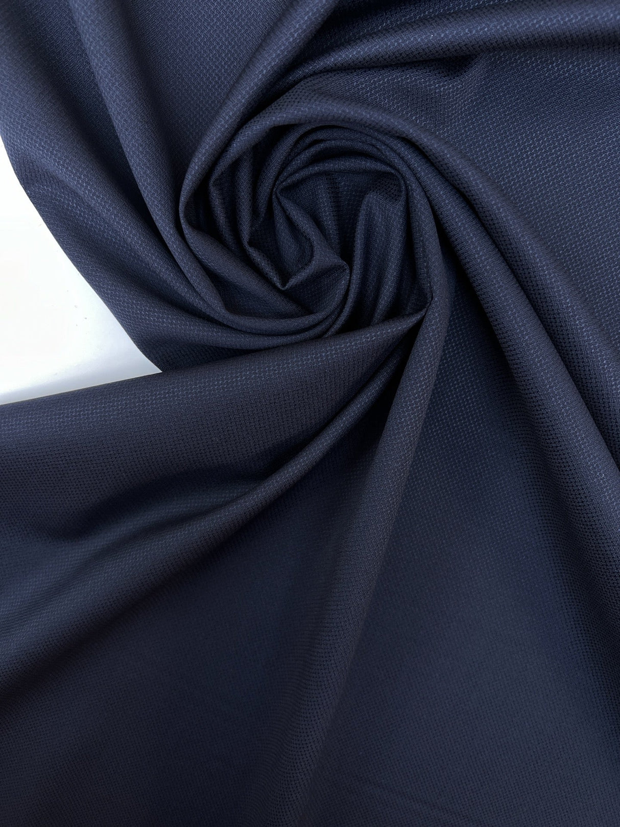 Virgin Wool Jacquard Geometric Purple-Blue