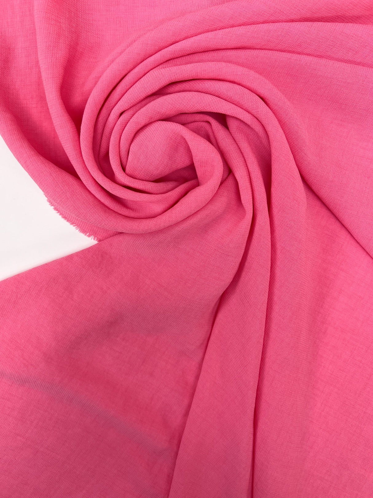 Pink Polyester Elastane Crepe