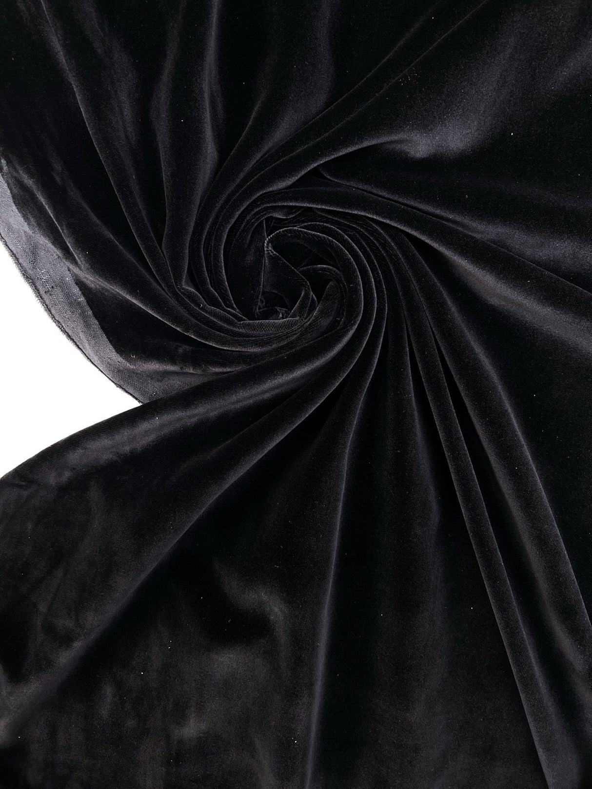 Black Viscose Cotton Velvet