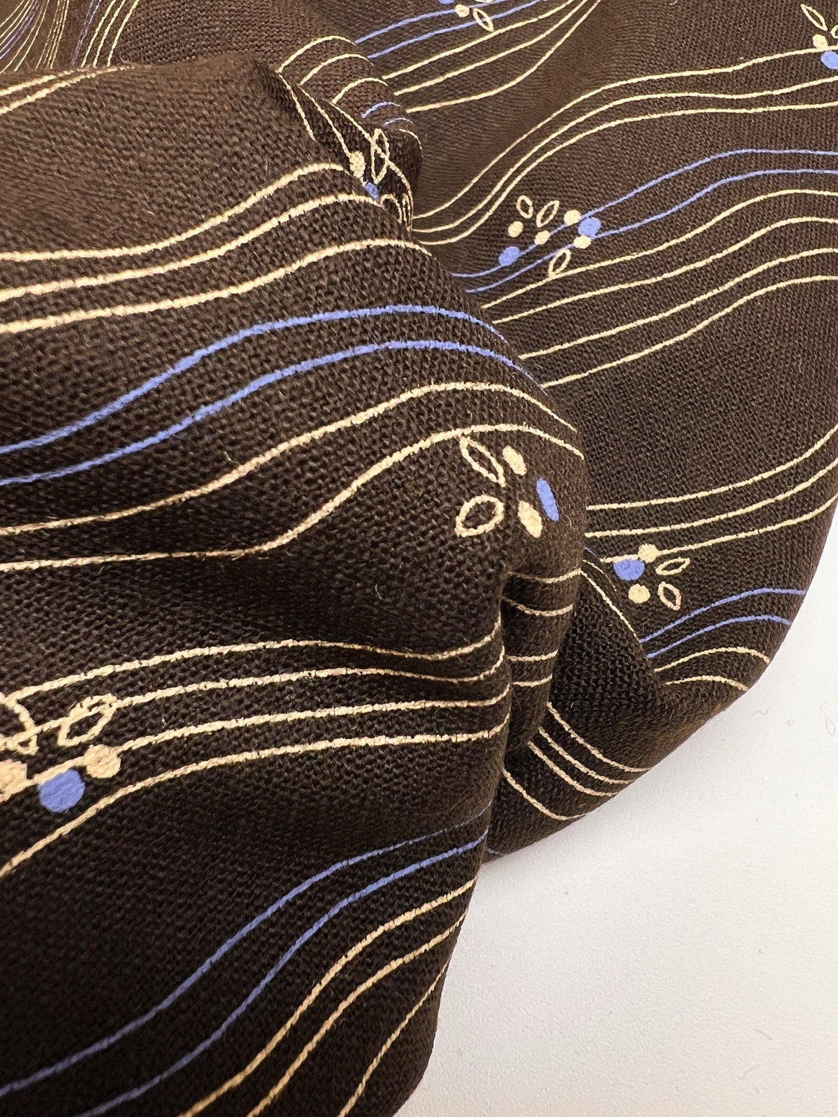 Printed Wool Striped Dress Fabric
