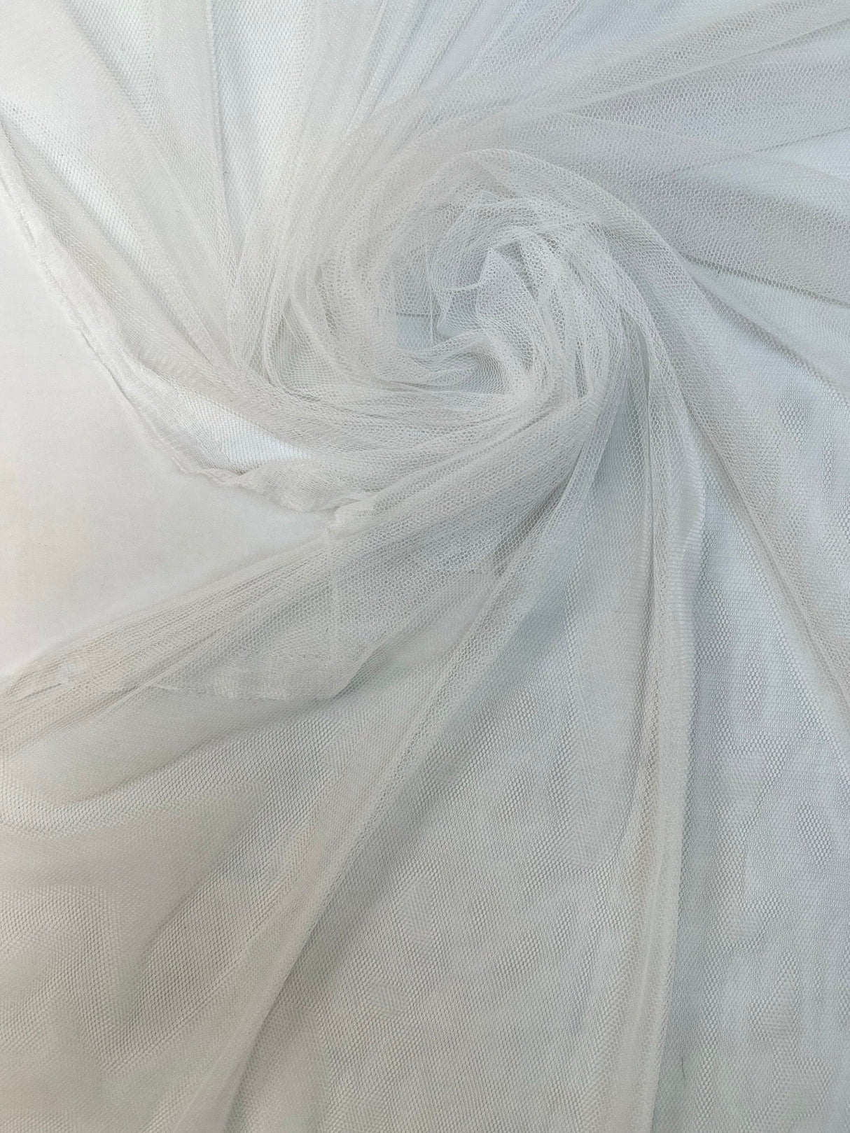 White Polyester Mesh Fabric