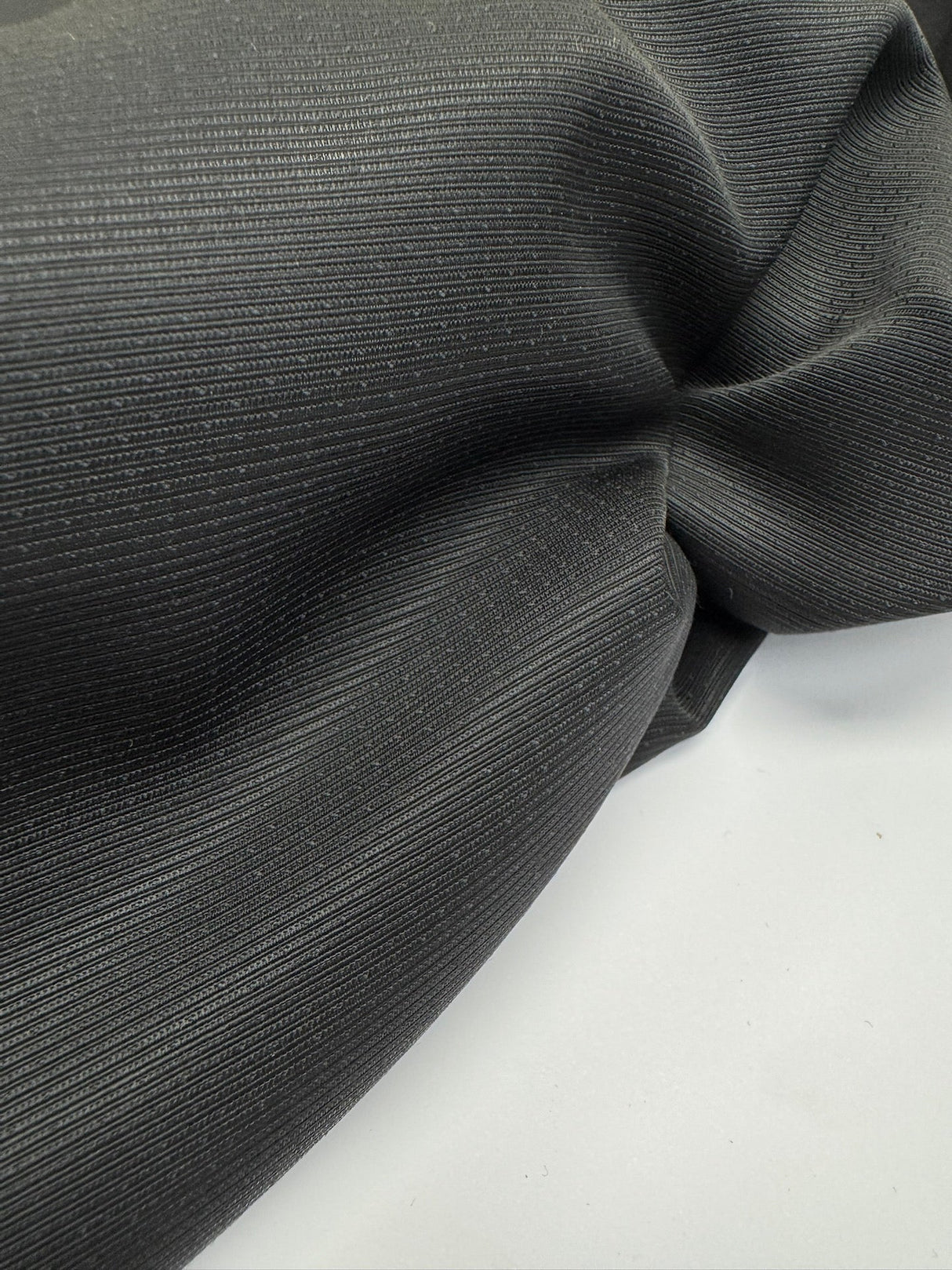 Wool Acetate Jacquard Suiting Fabric Black