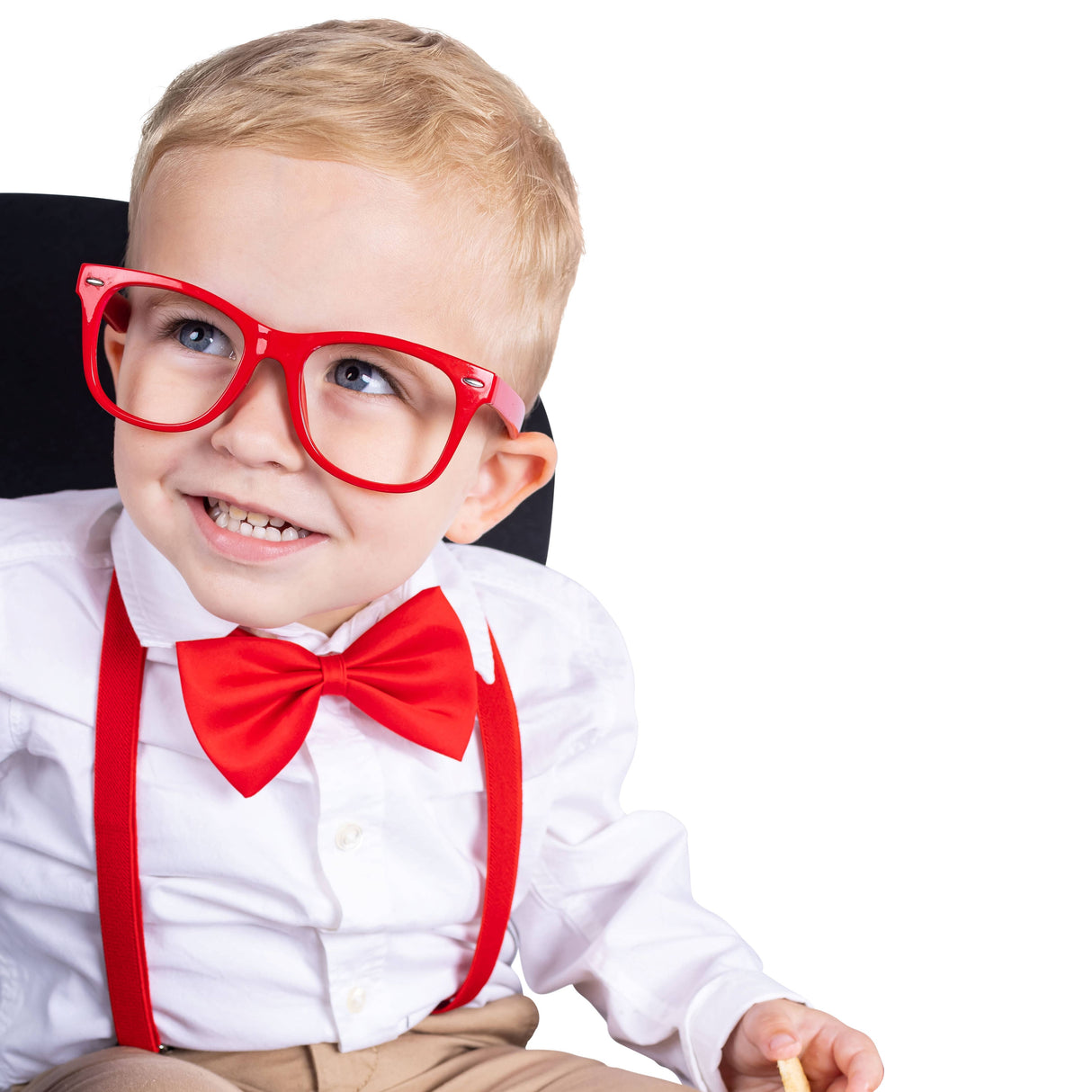 Neon Suspender, Bowtie, Sunglasses Accessory Set - Toddlers