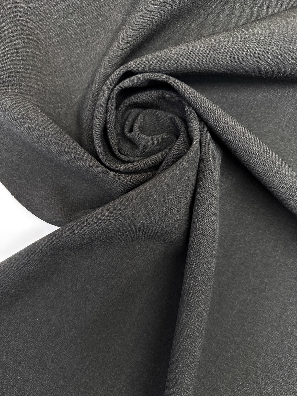 Wool Fused Fabric Black