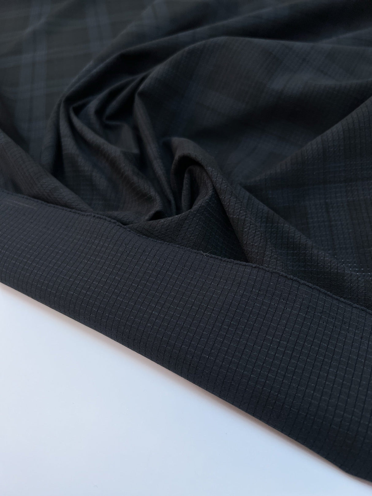 Polyamid Checked Fabric Blue Black